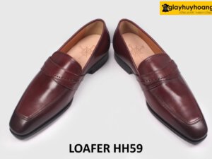 [Size 38] Giày lười nam màu nâu size chân nhỏ Loafer HH59 004
