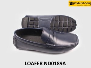 Giày lười lái xe nam đế thấp xanh navy Loafer ND0189A 006