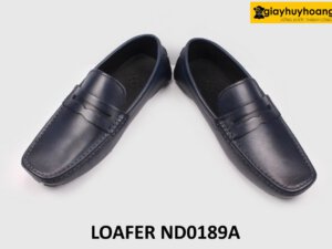 Giày lười lái xe nam đế thấp xanh navy Loafer ND0189A 004