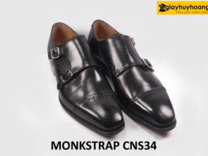 [Size 44] Giày da nam công sở khâu goodyear welted Monkstrap CNS34 005