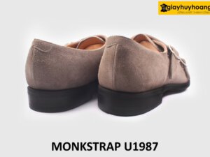 Giày da lộn nam thời trang cao cấp 2 khóa Monkstrap U1987 006
