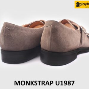 Giày da lộn nam thời trang cao cấp 2 khóa Monkstrap U1987 006