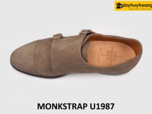 Giày da lộn nam thời trang cao cấp 2 khóa Monkstrap U1987 003