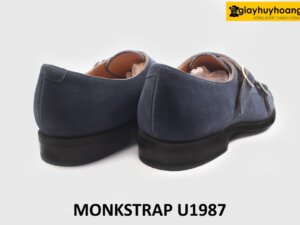 Giày da lộn nam thời trang phối quần jeans kaki Monkstrap U1987 006