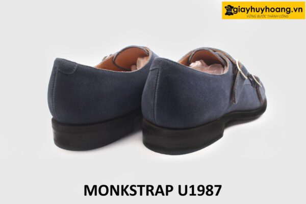 Giày da lộn nam thời trang phối quần jeans kaki Monkstrap U1987 006