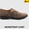 Giày da lộn nam thời trang cao cấp 2 khóa Monkstrap U1987 001