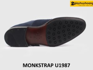 Giày da lộn nam thời trang phối quần jeans kaki Monkstrap U1987 004