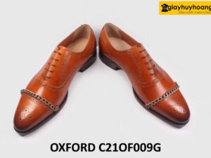 [Size 42] Giày da buộc dây nam thời trang phong cách Oxford OF009G 004