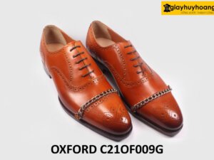 [Size 42] Giày da buộc dây nam thời trang phong cách Oxford OF009G 003