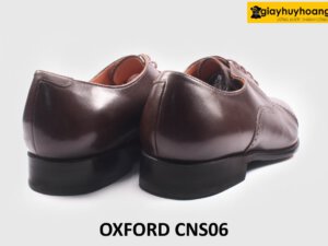 [Size 42] Giày da nam màu nâu cao cấp Oxford CNS06 004