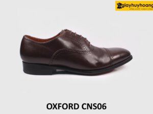 [Size 42] Giày da nam màu nâu cao cấp Oxford CNS06 001