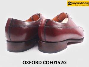 [Size 41] Giày da nam đế da màu đỏ đô sang trọng Oxford COF0152G 005