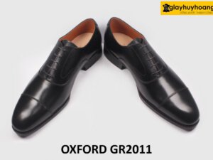 Giày da nam công an bộ đội đế da bò Oxford GR2011 004