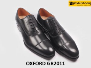 Giày da nam công an bộ đội đế da bò Oxford GR2011 003