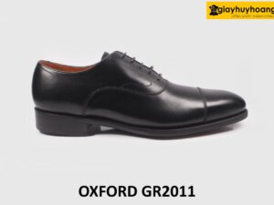 Giày da nam công an bộ đội đế da bò Oxford GR2011 001