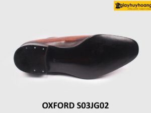 [Size 40] Giày da nam màu nâu pha đen Oxford S03JG02 006