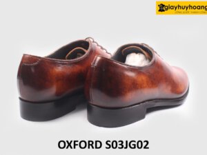 [Size 40] Giày da nam màu nâu pha đen Oxford S03JG02 005