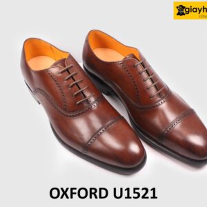 [Outlet] Giày da nam đế da bò cao cấp Oxford U1521 003