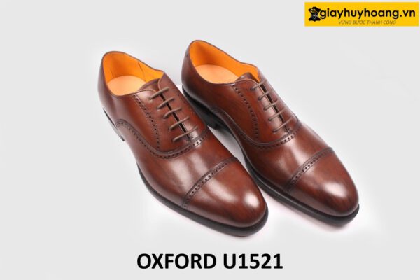 [Outlet] Giày da nam đế da bò cao cấp Oxford U1521 003