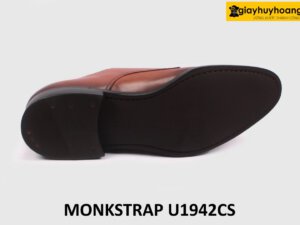 [Size 44] Giày da nam màu bò 2 khóa Monkstrap U1942 006