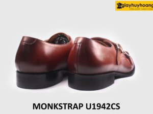 [Size 44] Giày da nam màu bò 2 khóa Monkstrap U1942 005