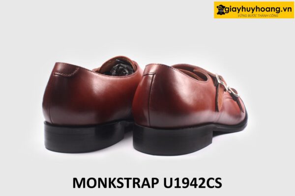 [Size 44] Giày da nam màu bò 2 khóa Monkstrap U1942 005