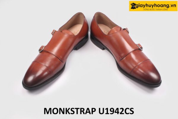 [Size 44] Giày da nam màu bò 2 khóa Monkstrap U1942 004