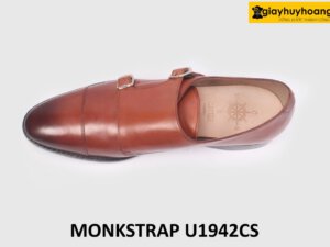 [Size 44] Giày da nam màu bò 2 khóa Monkstrap U1942 002
