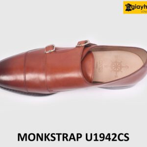 [Size 44] Giày da nam màu bò 2 khóa Monkstrap U1942 002