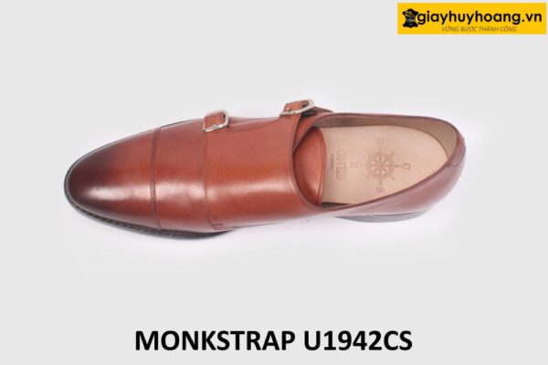 [Size 44] Giày da nam màu bò 2 khóa Monkstrap U1942 002