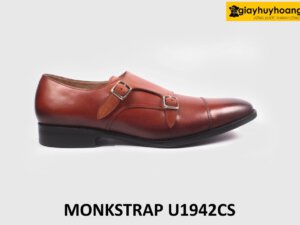 [Size 44] Giày da nam màu bò 2 khóa Monkstrap U1942 001