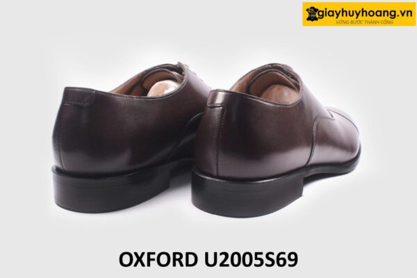 Giày da nam thủ công màu nâu Oxford U2005S69 005