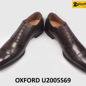 Giày da nam thủ công màu nâu Oxford U2005S69 004