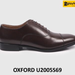 Giày da nam thủ công màu nâu Oxford U2005S69 001