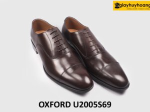 Giày da nam thủ công màu nâu Oxford U2005S69 003
