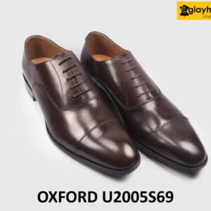 Giày da nam thủ công màu nâu Oxford U2005S69 003