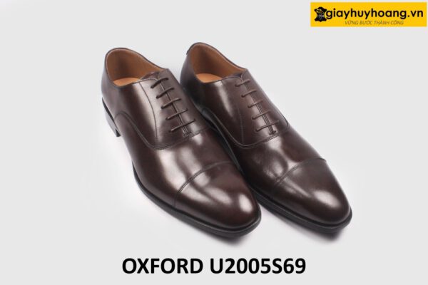 Giày da nam thủ công màu nâu Oxford U2005S69 003