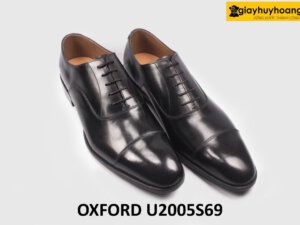 Giày da nam thủ công màu đen công sở Oxford U2005S69 003