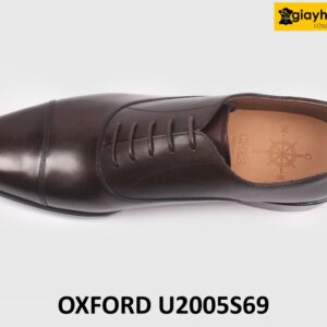 Giày da nam thủ công màu nâu Oxford U2005S69 002