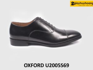 Giày da nam thủ công màu đen công sở Oxford U2005S69 001