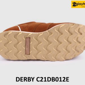 [Size 41] Giày tây nam da lộn thời trang đế bằng Sneaker DB012E 006