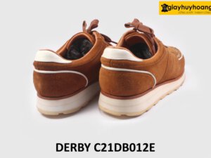 [Size 41] Giày tây nam da lộn thời trang đế bằng Sneaker DB012E 005