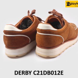 [Size 41] Giày tây nam da lộn thời trang đế bằng Sneaker DB012E 005