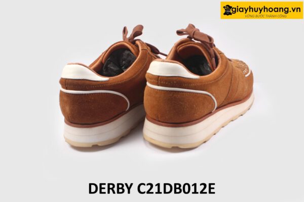 [Size 41] Giày tây nam da lộn thời trang đế bằng Sneaker DB012E 005