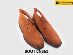 [Size 38+39+41] Giày da nam da lộn cổ thấp Chukka Boot CNS61 003