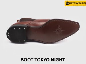[Size 38+39+45] Giày da nam màu bò cổ cao boot Tokyo Night 005