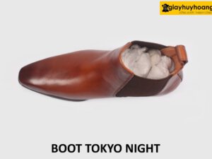 [Size 38+39+45] Giày da nam màu bò cổ cao boot Tokyo Night 002