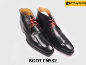 [Size 40] Giày da nam cổ lửng da trơn Chukka Boot CNS32 002