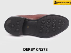 [Size 39+44+45] Giày da nam mũi tròn Wingtips Derby CNS73 007