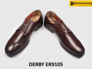 [Size 42] Giày da nam mũi vuông cá tính Derby ER9105 004
